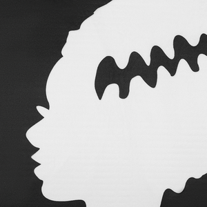 Cuscino Decorativo Velluto Nero sposa Frankenstein 45 x 45 cm Quadrato Accessori Halloween Decorazione