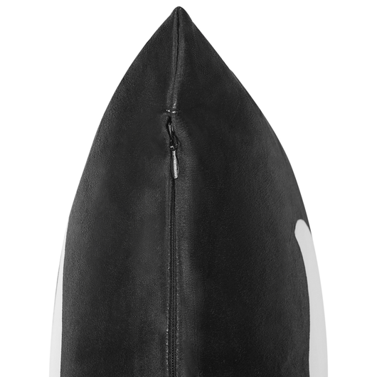 Cuscino decorativo velluto nero fantasia Frankenstein 45 x 45 cm Quadrato Accessori Halloween Decorazione