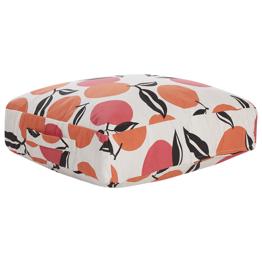Pouf multicolore ⌀ 50 cm dalla forma quadrata stile boho cuscino da pavimento salotto