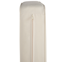 Sedia da giardino in legno di acacia cuscini beige chiaro moderni in stile rustico