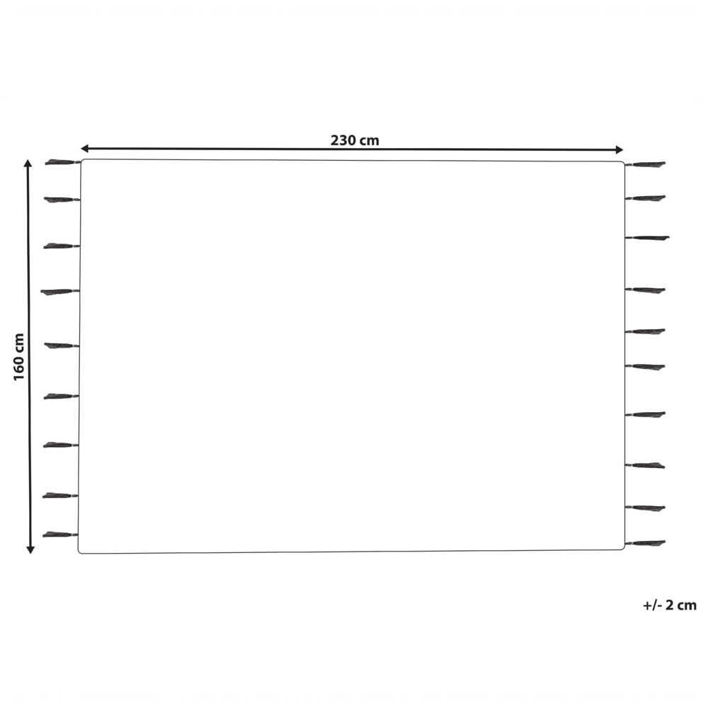 Tappeto cotone nero e bianco sporco 160 x 230 cm moderno orientale motivo geometrico
