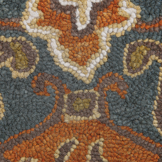 Tappeto multicolore lana 80 x 150 cm spessa pelo lungo motivo orientale