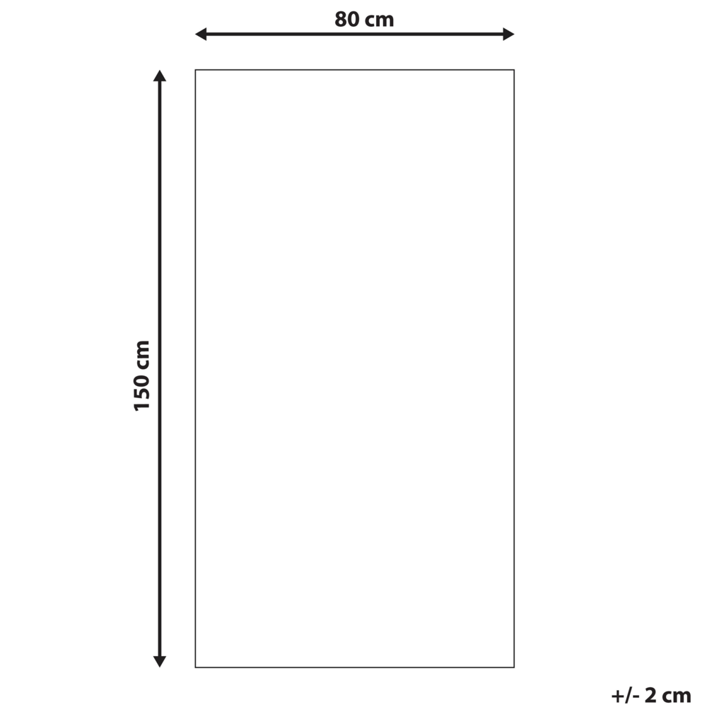 Tappeto multicolore lana 80 x 150 cm spessa pelo lungo motivo orientale