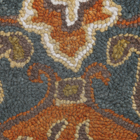 Tappeto multicolore lana 140 x 200 cm spessa pelo lungo motivo orientale