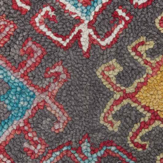 Tappeto d'area multicolore lana 140 x 200 cm spesso pelo fitto motivo orientale Kilim
