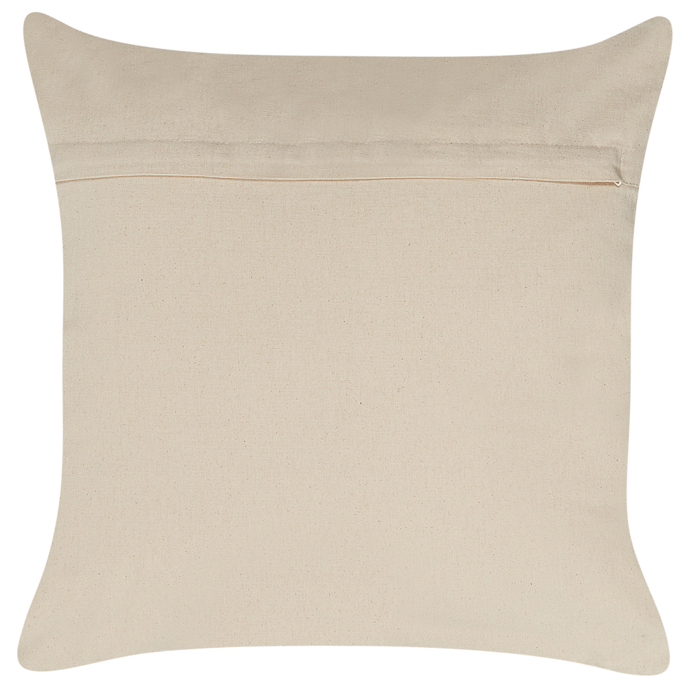 Set di 2 cuscini in cotone oro 50 x 50 cm motivo geometrico metallizzato glamour