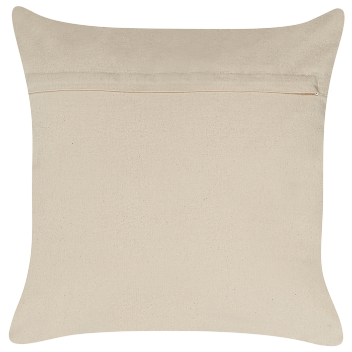 Set di 2 cuscini in cotone oro 50 x 50 cm motivo geometrico metallizzato glamour