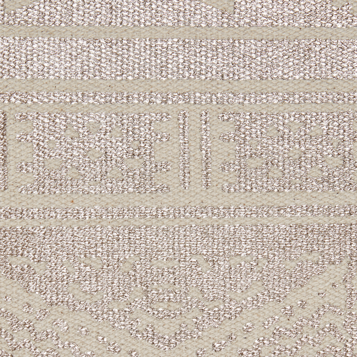 Set di 2 cuscini in cotone oro rosa 50 x 50 cm motivo geometrico metallizzato glamour