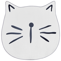 Tappeto per bambini in poliestere bianco ⌀ 100 cm tappetino per sala giochi con stampa animale