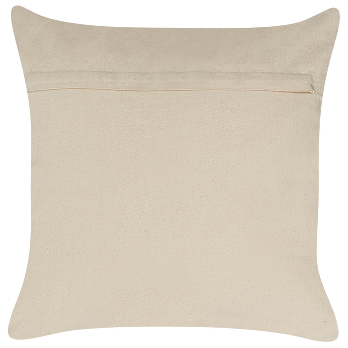 Set di 2 cuscini in cotone argento 50 x 50 cm motivo geometrico metallizzato glamour