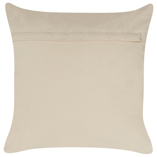 Cuscino in cotone ramato 50 x 50 cm motivo geometrico metallizzato glamour