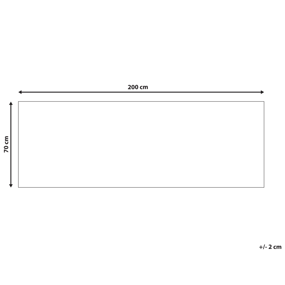Tappeto passatoia bianco grigio poliestere 70 x 200 cm rettangolare chevron design
