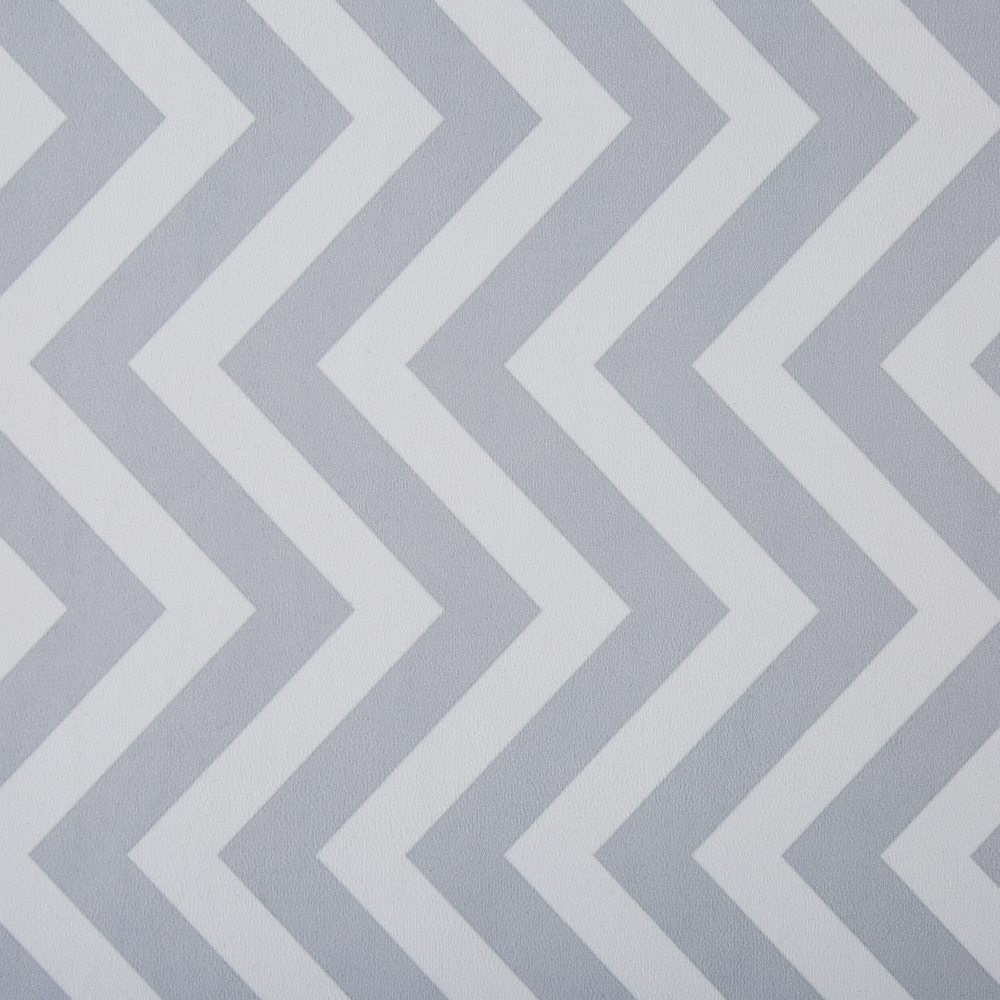 Tappeto passatoia bianco grigio poliestere 80 x 200 cm rettangolare chevron design