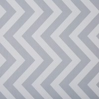Tappeto passatoia bianco grigio poliestere 80 x 200 cm rettangolare chevron design