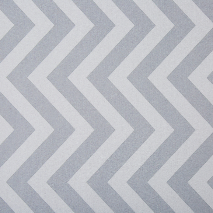 Tappeto passatoia bianco grigio poliestere 80 x 200 cm rettangolare chevron design