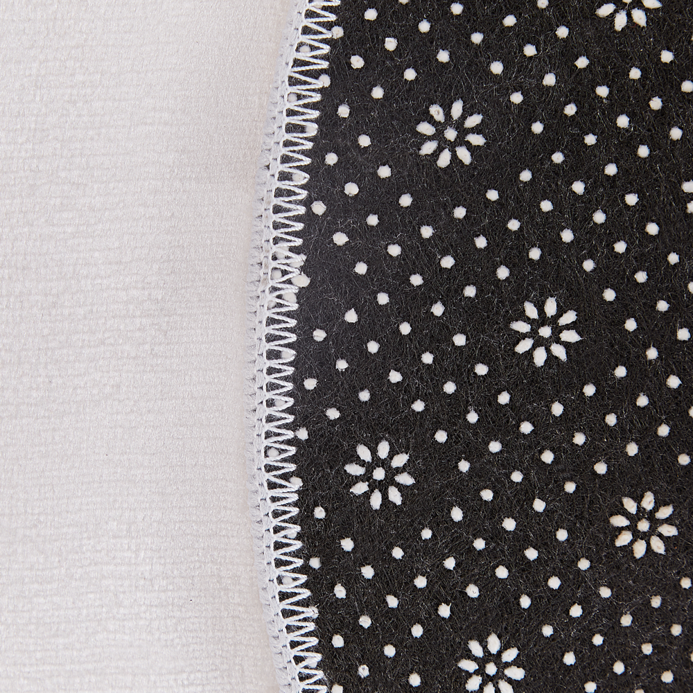 Tappeto marrone ⌀ 120 cm a forma di orso a pelo basso per bambini sala giochi