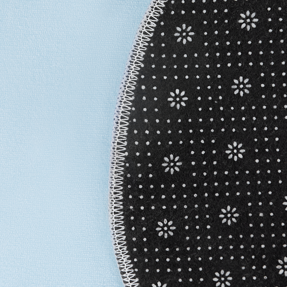 Tappeto blu 90 x 120 cm a pelo corto a forma di nuvola per la sala giochi dei bambini