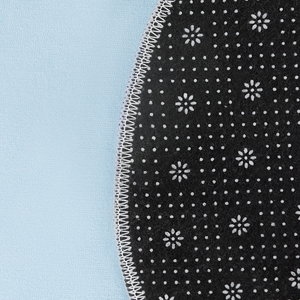 Tappeto blu 90 x 120 cm a pelo corto a forma di nuvola per la sala giochi dei bambini