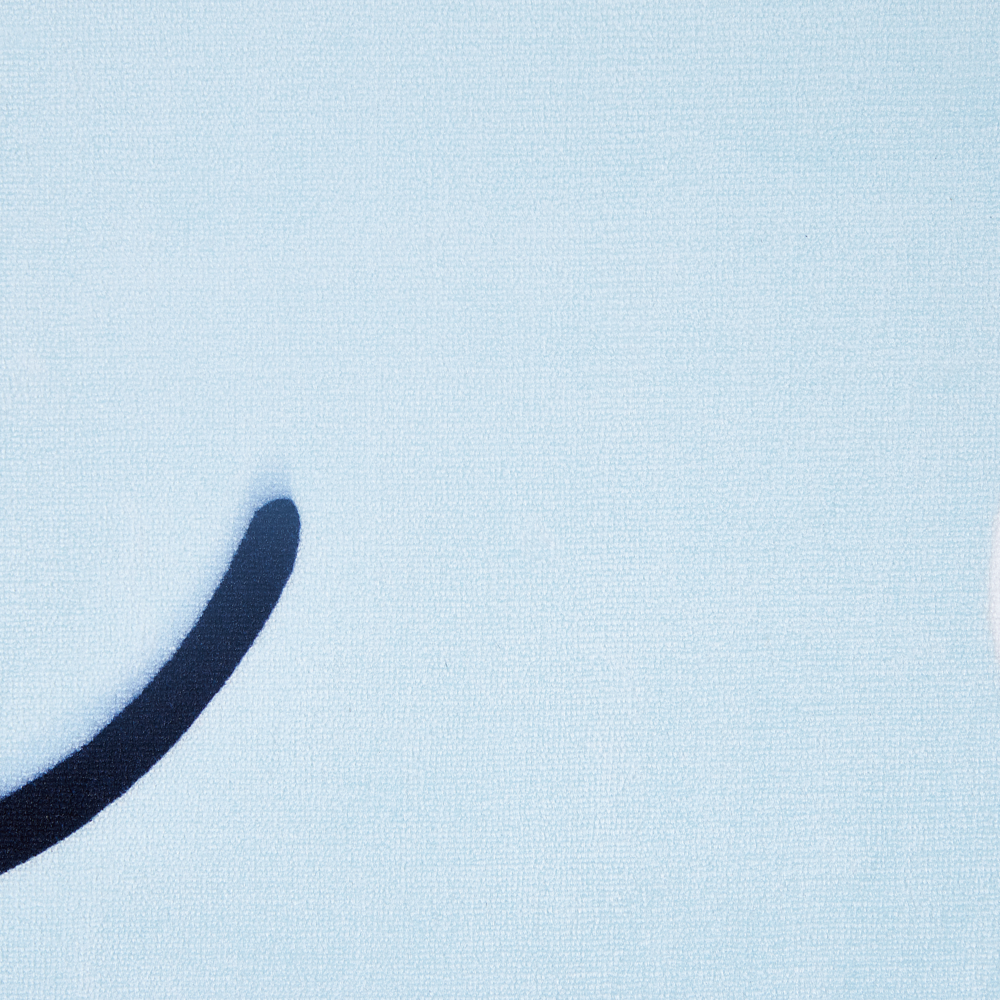 Tappeto blu 90 x 120 cm a pelo corto a forma di nuvola per la sala giochi dei bambini