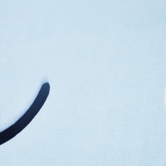 Tappeto blu 90 x 120 cm a pelo corto a forma di nuvola per la sala giochi dei bambini