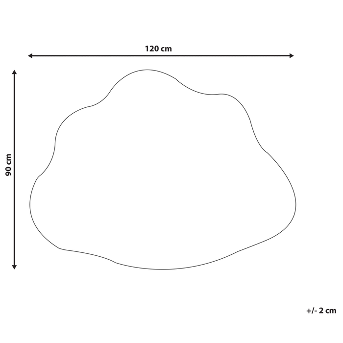 Tappeto blu 90 x 120 cm a pelo corto a forma di nuvola per la sala giochi dei bambini