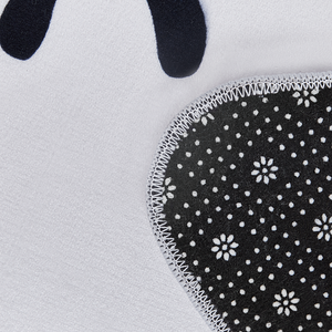 Tappeto bianco 120 x 120 cm a pelo corto a forma di stella per la sala giochi dei bambini