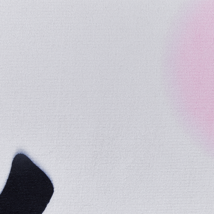 Tappeto bianco 120 x 120 cm a pelo corto a forma di stella per la sala giochi dei bambini