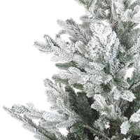 Albero di natale artificiale bianco sintetico 180 cm innevato pre innevato con neve rami innevati