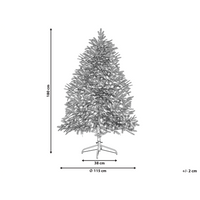 Albero di natale artificiale bianco sintetico 180 cm innevato pre innevato con neve rami innevati