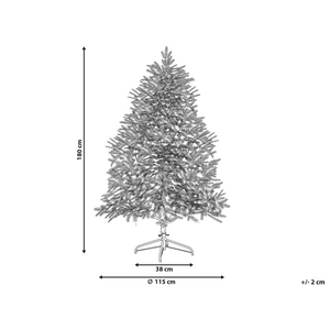 Albero di natale artificiale bianco sintetico 180 cm innevato pre innevato con neve rami innevati