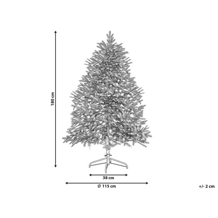 Albero di natale artificiale bianco sintetico 180 cm innevato pre innevato con neve rami innevati
