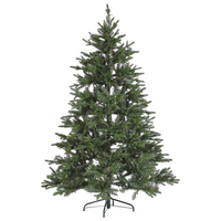 Albero di natale artificiale verde sintetico 180 cm rami innevati led con lucine