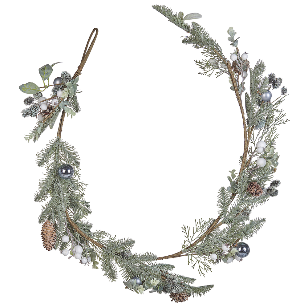 Festone natalizio artificiale ghirlanda decorazione da parete addobbata rami regolabili