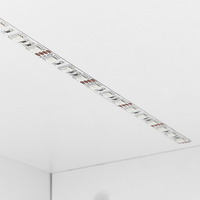 Credenza a 2 ante in mdf bianco truciolare 4 ripiani con illuminazione a led armadio di stoccaggio opaco