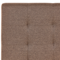 Letto contenitore matrimoniale imbottito marrone con rete a doghe e cassetti 180 x 200 cm