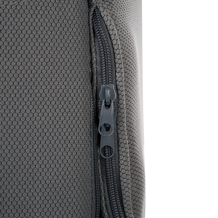 Sedia ufficio in materiale sintetico grigio struttura in metallo schienale regolabile e girevole ufficio