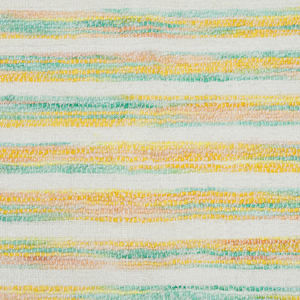 Coperta in acrilico giallo verde menta beige 130 x 170 cm motivo a strisce nappe soggiorno boho