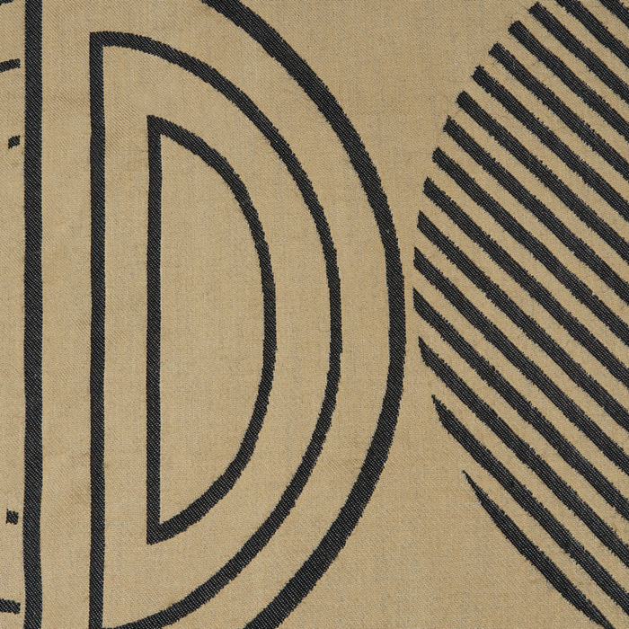 Coperta in acrilico beige nero 130 x 170 cm copriletto in poliestere motivo astratto con frange soggiorno camera da letto