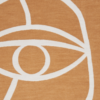 Coperta arancione misto poliestere e acrilico 130 x 170 cm motivo astratto decorativo motivo double face