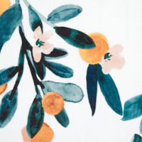 Cuscino in velluto giallo verde acqua 45 x 45 cm motivo foglia Boho