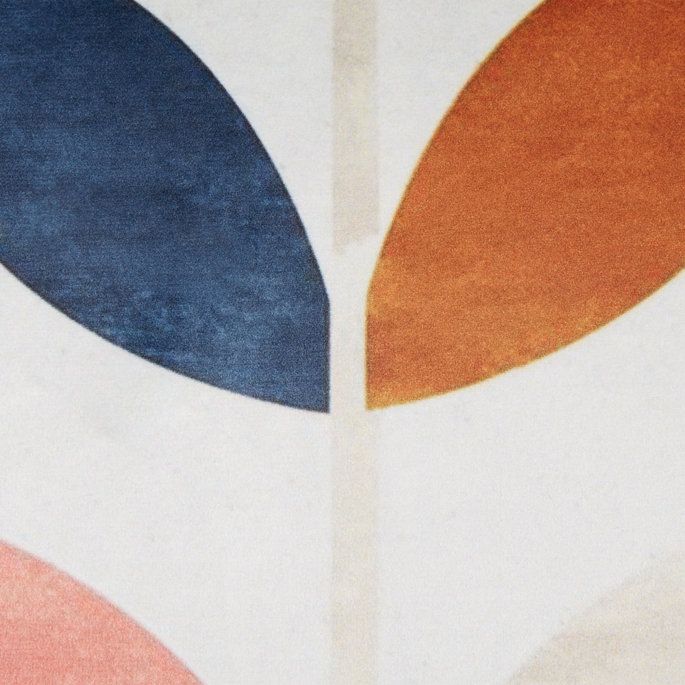 Set di 2 cuscini in velluto multicolore 45 x 45 cm accessorio boho motivo foglia