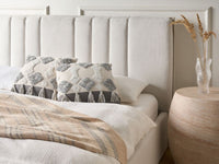 Set di 2 cuscini decorativi bianco e grigio cotone 45x45 cm con nappe motivo rombi