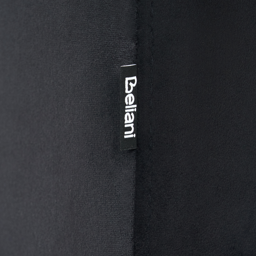 pouf rivestimento in velluto nero pouf a forma di u accessori soggiorno di design moderno