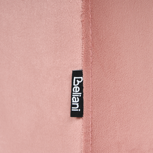 pouf rosa rivestimento velluto pouf forma u design moderno accessori soggiorno