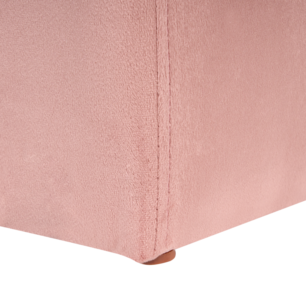 pouf rosa rivestimento velluto pouf forma u design moderno accessori soggiorno