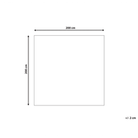 Tappeto moderno con motivo geometrico 200 x 200 cm multicolore camera da letto salotto