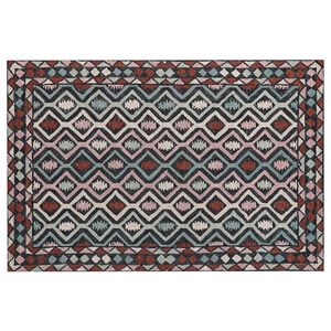 Tappeto moderno con motivo geometrico tribale 160 x 230 cm multicolore camera da letto salotto