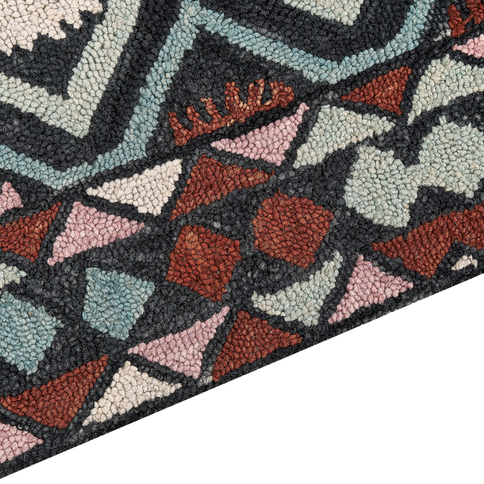 Tappeto moderno con motivo geometrico tribale 160 x 230 cm multicolore camera da letto salotto