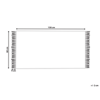 Tappeto viscosa giallo e verde 80 x 150 cm orientale invecchiato soggiorno camera da letto