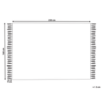 Tappeto viscosa giallo beige 160 x 230 cm orientale invecchiato soggiorno camera da letto